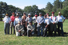 With Fayetteville Arsenal Camp at Bradshaw Memorial